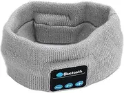 Wireless Bluetooth Stereo Earphone Headphone Sports Sleep Headset Headband with Mic (Light Grey)