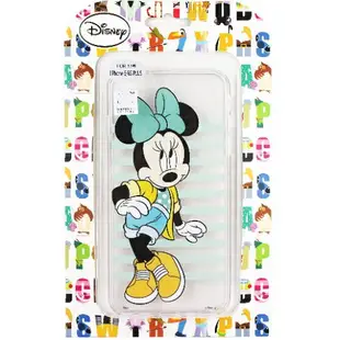 【Disney】iPhone6+/6S Plus 5.5吋 橫條系列 彩繪透明保護軟套