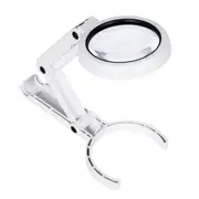 Handheld Foldable Lamp Illuminated Magnifier Magnifying Table 6 Led Lights Loupe Screen For Newspaper