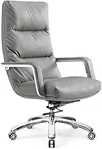 Classic Office Chair Comfortable Sedentary Modern Chair Office Chair Computer Chair Lunch Break Reclining Chair Desk Task Chair(Gray)