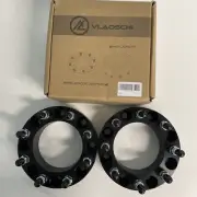 VLAOSCHI Black Forged 8x170 Wheel Spacers 2" w/ 14x1.5 Studs Excursion F250/350