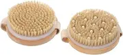 Gogogmee Dual Use Exfoliating Brush Set Body Scrubber Soft Bristles for Dry Brushing Skin Care