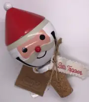 Mud Pie Santa Bottle Opener Bell Metal Christmas Ornament