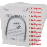 500Bolsas Ortodoncia Dental Niti Arco de Alambre Super Elastic Nature Form Round