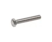 Hex Head Screws Bolts 304 Stainless Steel Metric Flat Hexagon Coarse Threaded Machine Cap Fully Thread Assortment SUS Storage Silver M5x30mm 50X
