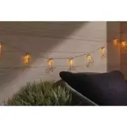 Hampton Bay 12 ft. 10-Light Battery Operated Metal Indoor LED String Lights