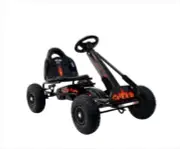 Rigo Kids Pedal Go Kart Car Ride On Toys Racing Bike Rubber Tyre Adjustable Seat