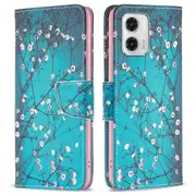 Shockproof Phone Case For Motorola Moto G73 5g Bf Pattern Printing Leather Series-1 Pattern Imprinted Phone Shell Flip Wallet Cover