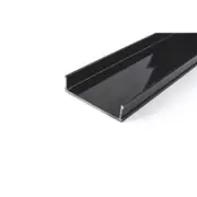 Grates 2 Go 1250mm Black Modular Shower Drain Base Channel