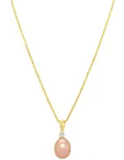[Pure Elements] Natural Rose Pearl Pendant in Gift Box