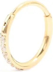 [Lovisa] Gold Plated Surgical Steel Pave Band Clicker Ring | Premium PVD Gold-Plating | Hypoallergenic | On Trend Designs