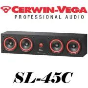 Cerwin Vega SL-45C Quad 5 1/4" Center Channel Speaker 150 Watt Home Theater SL45