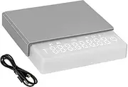 Coffee Scale, Mini Digital Tool, 0.1g Precision Timer Device, 3.54x3.74x0.75 inches, Compact Measuring Equipment for Beverage Prep in Bars, Homes, Workspaces, Dorms
