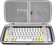 Geekria 75% 84-Key Gaming Keyboard Case, Hard Shell Travel Carrying Bag, Compatible with Keychron K2, Logitech POP Keys/MX Mechanical Mini, Aula F75 Pro / F75 75% (Extra Space)