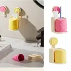 Not Drill Adhesive Toothbrush Organizers Removable Suction Cup Bathroom Rack