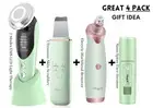 7 mode EMS LED Light Therapy Skin Care BeautyMachine+Ultrasonic Skin Scrubber+El