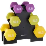 Neoprene Coated Hexagon Workout Dumbbell Hand Weight Hexagon Workout Dumbbells