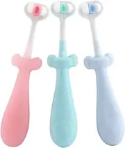 Baluue Cute Soft Bristles Baby Toothbrush Toddler Toothbrush Boys and Girls Brush Decorative Handled