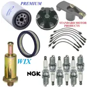 Tune Up Kit Filters Cap Wire Spark Plugs For FORD F-100 L6 4.9L;1 bbl 1975-1976 (for: Ford)