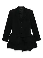 [COMME des GARCONS] Wool Mesh Nylon Tulle Jacket