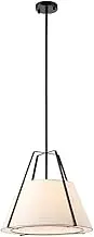 CJLWSLCO American Creative Simple Retro Fabric Chandeliers Bedroom Dining Room Living Room Roundornamental Hanging Lamp LED E27 Light Source Pendant Lightled Modern Simple Home Lighting Fixtures(Dark)
