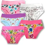 [LADY·C] LadyC Pack of 5 Girls Colourful Patterned Cotton Underwear for Girls with Colourful Prints - Always New Patterns, Mix Brand, 11-12 Years