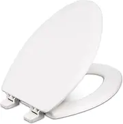 [Centoco] 900-001 Wood Elongated Toilet Seat with Closed Front, White