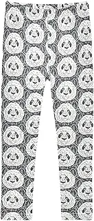 [Joisal] Whimsical Pandas Black Girls' Leggings, Ideal for Dance Leggings for Girls, Girl Legging, 4t Girls Leggings