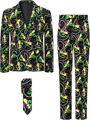 [A&J DESIGN] Boys Funny Print Suit for 6-16 Years