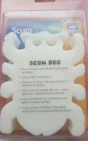 Scum Bug - Devours removes Scum, Slime & Grime From Pools & Spas Scumbug