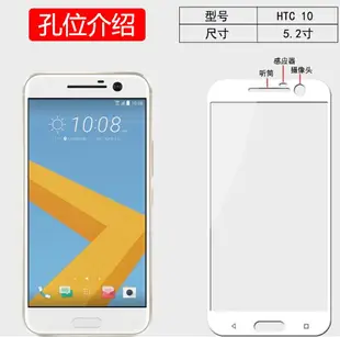 【滿版】9H 奈米鋼化玻璃膜、旭硝子保護貼 HTC 10 M10【盒裝公司貨】