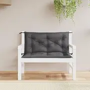 VRAXO Garden Bench Cushions 2 pcs Anthracite 100x50x7 cm Oxford Fabric -2.65KG,361659
