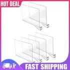 Shelf Dividers Acrylic Closet Storage Divider Wardrobe Cupboard Office Desk Rack