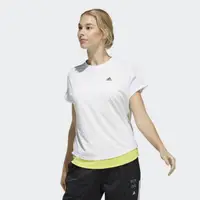 在飛比找momo購物網優惠-【adidas 愛迪達】短袖上衣 W MHE LAYERED