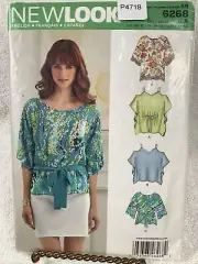New Look Sewing Pattern 6268 Misses Tunic & Tops Size XS-XL (6-24) 4 Styles