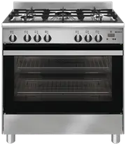 Emilia 80cm Gas Upright Cooker Stainless Steel