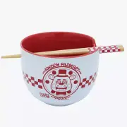 Five Nights at Freddy's Ramen Bowl w/ Chopsticks, FNAF Bowl, Freddy Fazbear Bowl