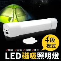 在飛比找樂天市場購物網優惠-【USB充電！磁力吸附】LED磁吸照明燈 磁吸式露營燈 行動