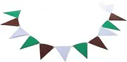 WHAMVOX Rugby Flag Happy Birthday Banner Fall Garland Sports Decor Soccer Birthday Decorations Cactus Banner Pennant Football Decorations for Birthday Banner Sports Banner Felt