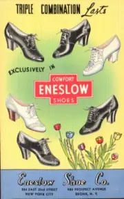 VTG ADVERTISING PC WOMEN'S ENESLOW SHOES SPRING BRONX NY NY TEICH ARCHIVES MINT
