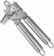 Effortless Can Opener Smooth Rotation Safe for Fingers Stainless Steel Anti-Slip Handle Design