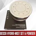 Becca Hydra-Mist Set & hydra mist Refresh Powder in Golden Bronze -qq