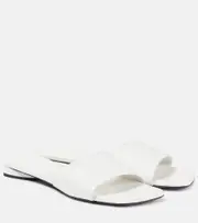 [Balenciaga] Balenciaga Duty Free leather slides AU 7 white