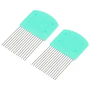 2Pcs Paper Quilling Tool Comb, 5.7x3.2" Origami Carding Boards Strip Loops Blue