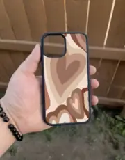 Brown Hearts iPhone Cases for iPhone 7 8 XXS XR SE 11 12 13 14 Pro Max
