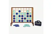 Wooden Mega 4 Game - Oversized Connect 4 Fun for All Ages