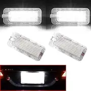 Beneges BB5Z-13550-A Error Free Xenon White LED Number Plate Light Compatible with 2009-2018 Ford Explorer Fiesta Fusion Escape Focus Mondeo Lincoln MKC Rear Licence Tag Lights Lamp Pack of 2