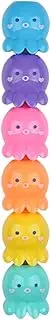 Highlighters Pen Kit, 5 Pcs Stackable Kawaii Octopus Shaped Highlighters Pens, Cute Mini Highlighters for Student School Office