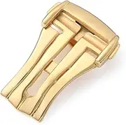 [HFZCSIMR] Folding Buckle Fit For Omega Leather/Rubber Watch Band 16mm 18mm 20mm Stainless Steel Metal Deployment Clasp Accessories Silver Gold