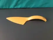 Tupperware Cut N Serve Cake Pie Cutter Server Knife Slicer Spatula Orange New
